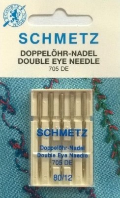 SCHMETZ AGHI DOPPIA CRUNA NO. 80 - SCHMETZ DOPPELÖHR NADELN NR. 80